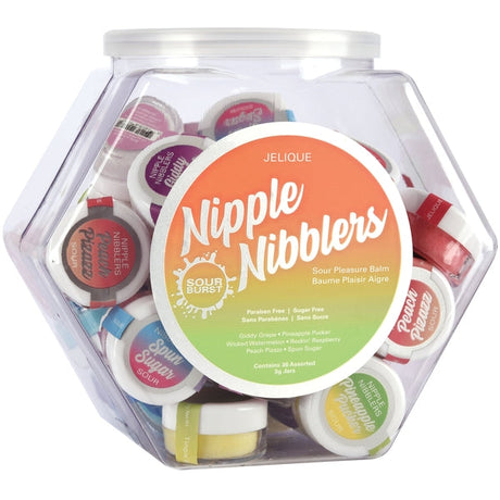 Jelique Nipple Nibblers Sour Pleasure Balm — 3g, Bowl of 36 - JEL2600-99