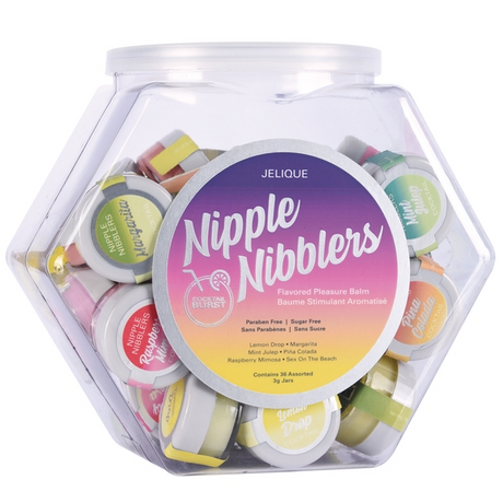 Jelique Nipple Nibblers Cocktail Pleasure Balm 3g — Bowl of 36 - JEL2700-99