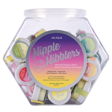 Jelique Nipple Nibblers Cocktail Pleasure Balm 3g — Bowl of 36 - JEL2700-99