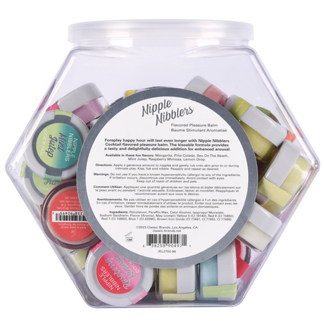 Jelique Nipple Nibblers Cocktail Pleasure Balm 3g — Bowl of 36 - JEL2700-99