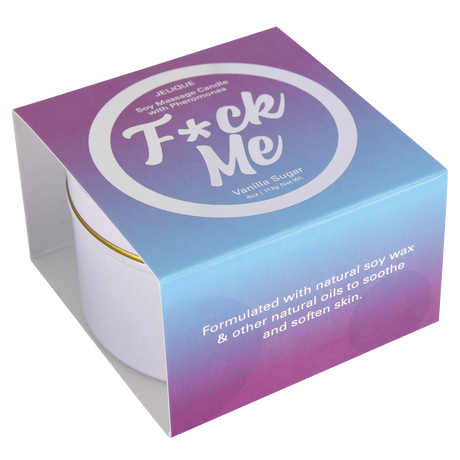 Jelique Mood Pheromone Soy Massage Candle — Vanilla Sugar, 4 oz - J010