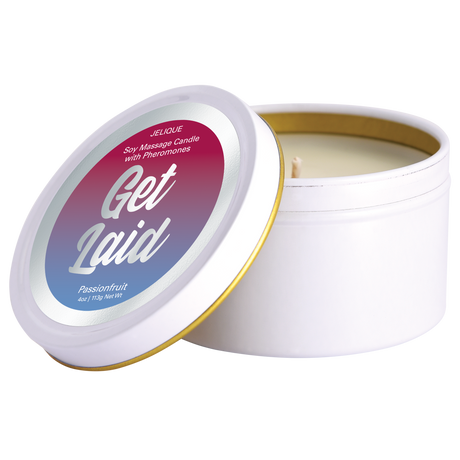 Jelique Get Laid Pheromone Massage Candle — Passion Fruit, 4 oz - J034