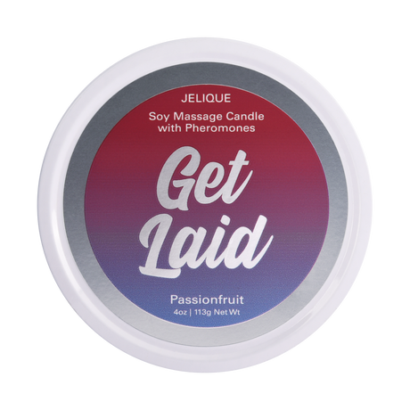 Jelique Get Laid Pheromone Massage Candle — Passion Fruit, 4 oz - J034