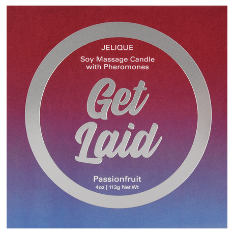 Jelique Get Laid Pheromone Massage Candle — Passion Fruit, 4 oz - J034