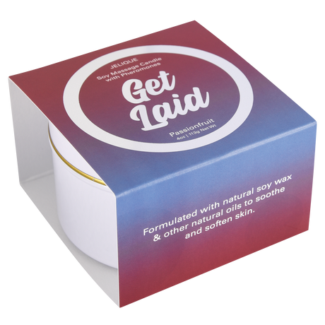 Jelique Get Laid Pheromone Massage Candle — Passion Fruit, 4 oz - J034