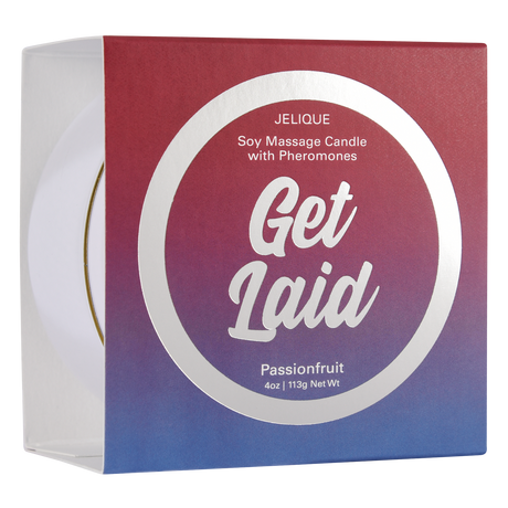 Jelique Get Laid Pheromone Massage Candle — Passion Fruit, 4 oz - J034