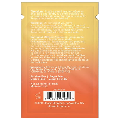 Jelique Honey Buns Warming Arousal Gel — Honey Flavor, 1 mL Foil - J320