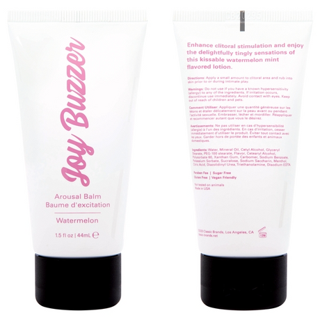 Jelique Joy Buzzer Clitoral Arousal Balm — Watermelon 1.5 oz - JEL7005-01