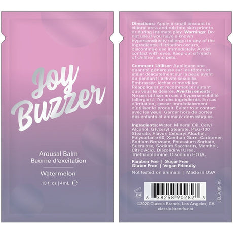 Jelique Joy Buzzer Clitoral Balm — Watermelon Mint 4 mL - J350