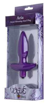 XR Brands Aria Small Silicone Vibrating Anal Plug, Purple - TV-AD330-SMALL