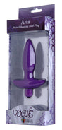 XR Brands Aria Small Silicone Vibrating Anal Plug, Purple - TV-AD330-SMALL
