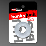 Oxballs Roto Grooved Gripper Cockring — Clear Steam - HUJ-150-CST