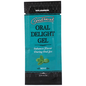 Doc Johnson Goodhead Oral Delight Gel — Mint 0.24 oz Packet - DJ1387-37-BU