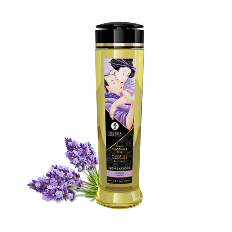 Shunga Sensation Lavender Massage Oil — 8 fl oz - SHU1206