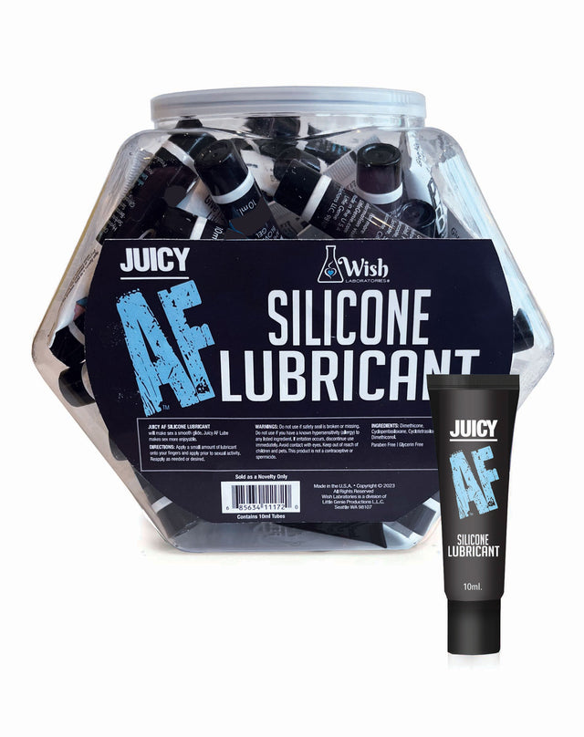Little Genie Juicy AF Silicone Lubricant — POP Display 65 x 10ml - LG-BT652B