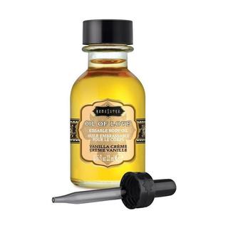 Kama Sutra Oil of Love Vanilla Crème — Kissable Foreplay Oil, 0.75 fl oz - KS12006