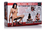 XR Brands Bangin Bench Extreme Sex Stool with Strap-On Harness - LB-AF228