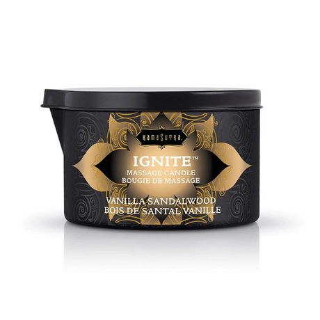 Kama Sutra Vanilla Sandalwood Massage Oil Candle, 6 oz - KS10226