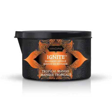 Kama Sutra Ignite Massage Oil Candle — Tropical Mango, 6 oz - KS10229
