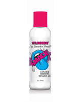 Little Genie Smack Warming Lickable Massage Oil - Strawberry, 2 oz - LG-BT409