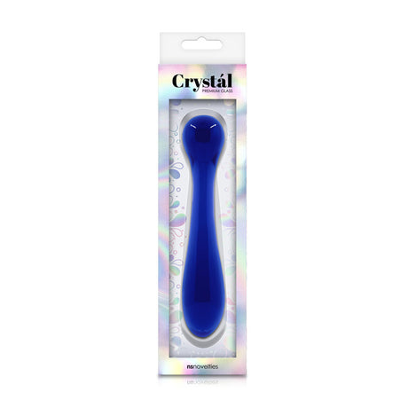 nsnovelties Crystal Pleasure Wand — Blue Borosilicate Glass - NSN-0707-17