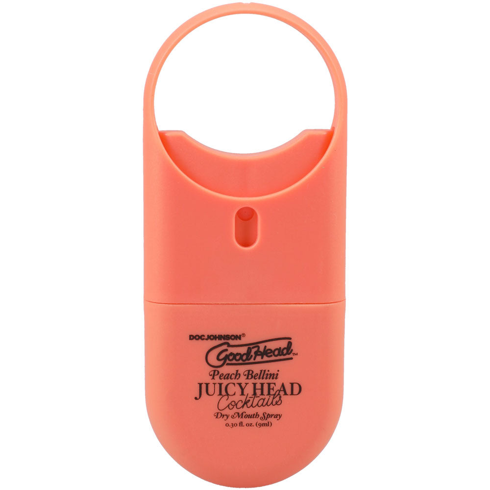 Doc Johnson GoodHead Juicy Head Peach Bellini Dry Mouth Spray, Travel Size - DJ1363-64-CD