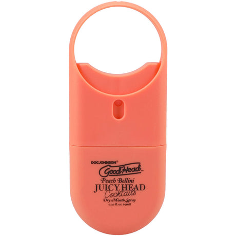 Doc Johnson GoodHead Juicy Head Peach Bellini Dry Mouth Spray, Travel Size - DJ1363-64-CD