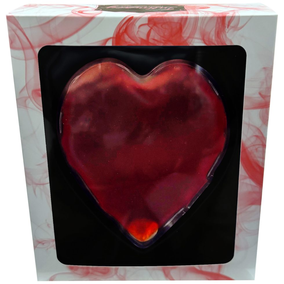 Kheper Games Intimacy Heart Massager — Red, 4.5 x 3.75 in - KG-BGR401