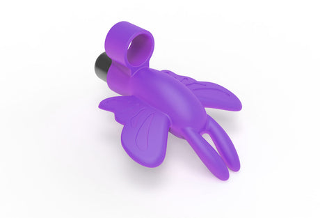 Icon Brands FlirtFinger Butterfly Finger Vibrator — Purple - ICB2671-2
