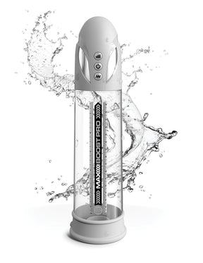 Pipedream Max Boost Pro Flow Penis Pump — White/Clear - PD325019