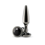 nsnovelties Rear Assets Tapered Anal Plug, Medium — Gunmetal/Black - NSN-0969-23