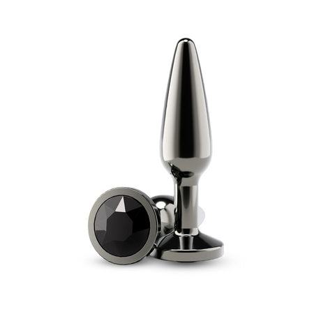 nsnovelties Rear Assets Tapered Anal Plug, Medium — Gunmetal/Black - NSN-0969-23
