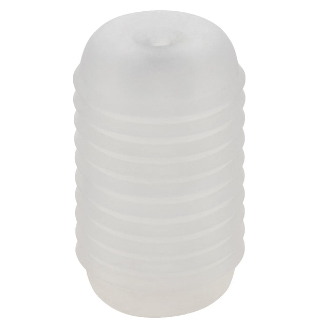 CalExotics Pop Sock Ribbed Clear Stroker, 3.5 x 2 in - SE0936303