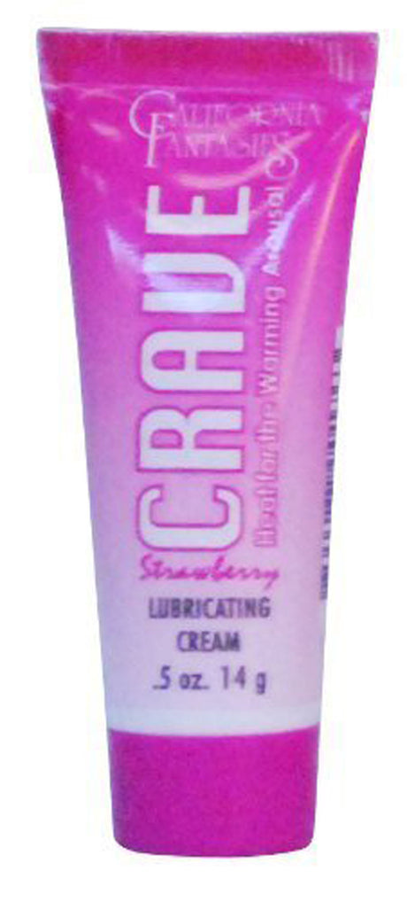 California Fantasies Crave Warming Strawberry Lubricant Cream, 0.5 oz - CF-CRH-BE