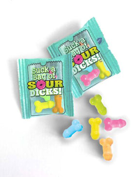 Little Genie Sour Penis-Shaped Candies — 25 Pack - LG-CP1169