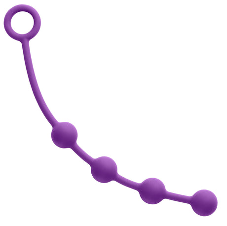 Cloud 9 Novelties Small Silicone Anal Beads — Plum, 23 cm - WTC321