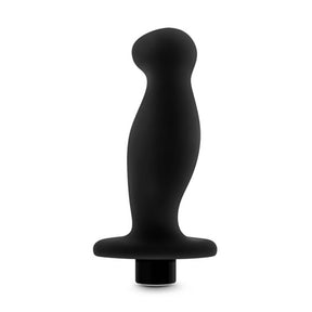 Blush Platinum Silicone Prostate Massager — Black, 3.5" Insertable - BL-11625