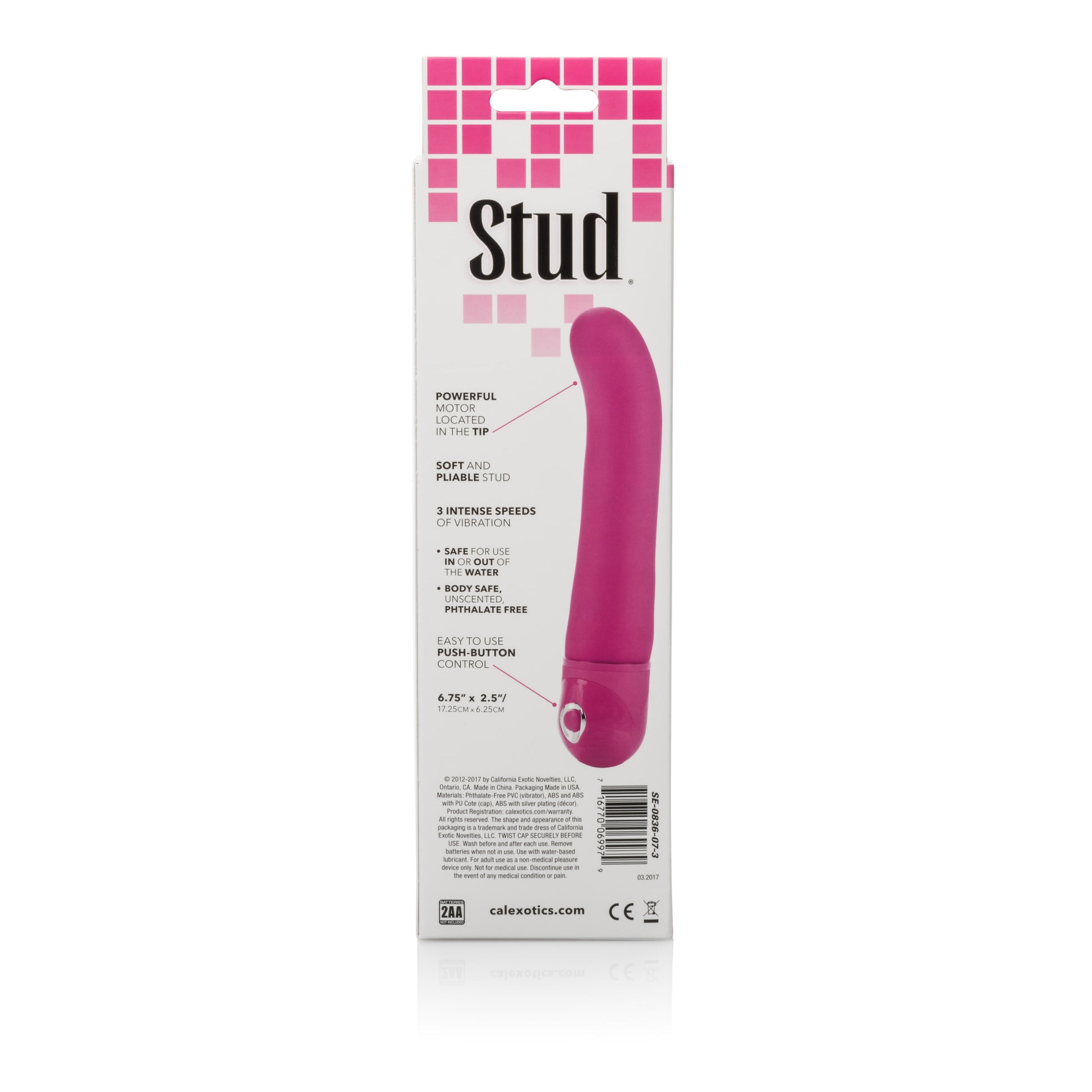 Waterproof Power Stud G Vibe - Pink by CalExotics