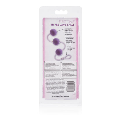 First Time Love Balls Triple Lovers - Purple by CalExotics