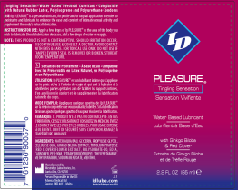 I.D. Lubricants ID Lubricants Pleasure Tingling Water-Based Lubricant, 2.2 fl oz (65 mL) - ID-PLS-02