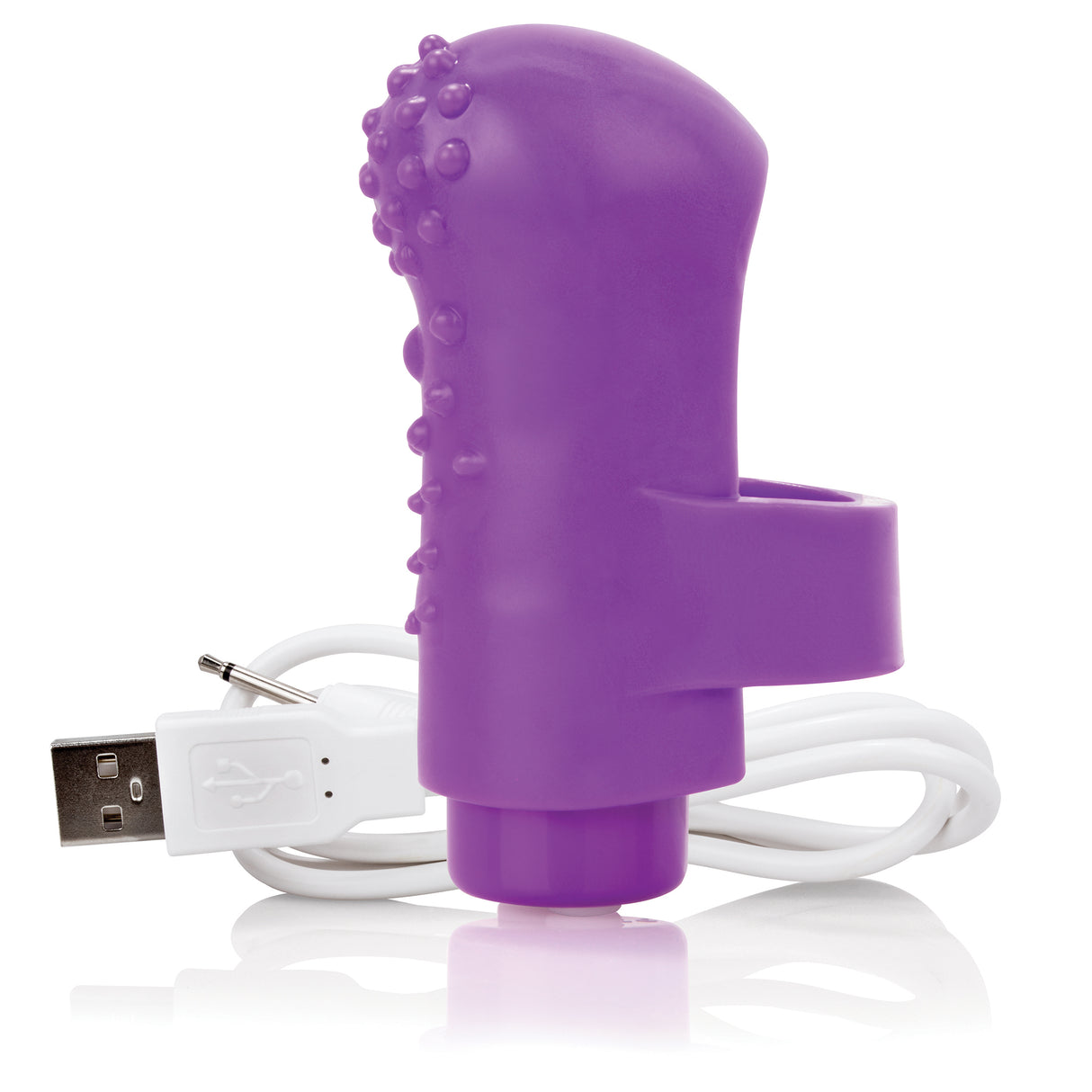 Screaming O Charged Fingo Rechargeable Finger Vibe — Purple - AFNG-PU-101E