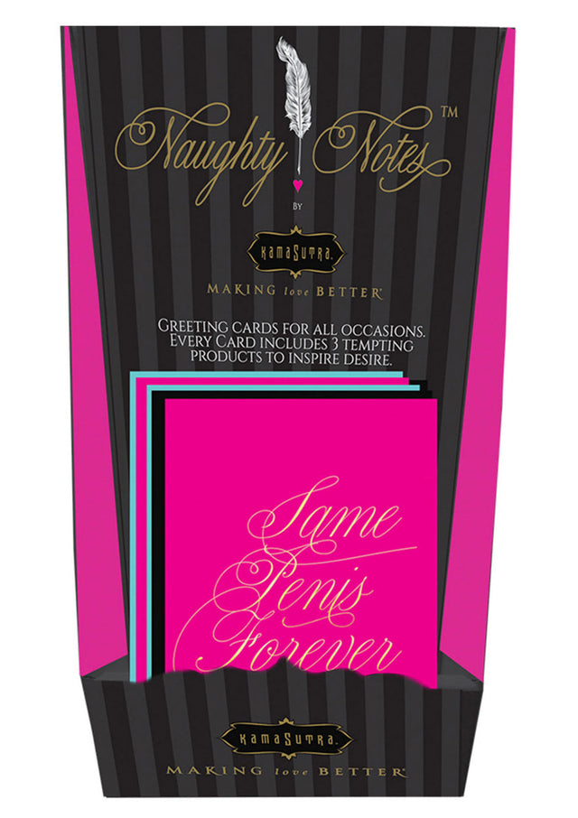 Kama Sutra Naughty Notes Greeting Cards — 12 Pack (3 of 4 Designs) - K4100