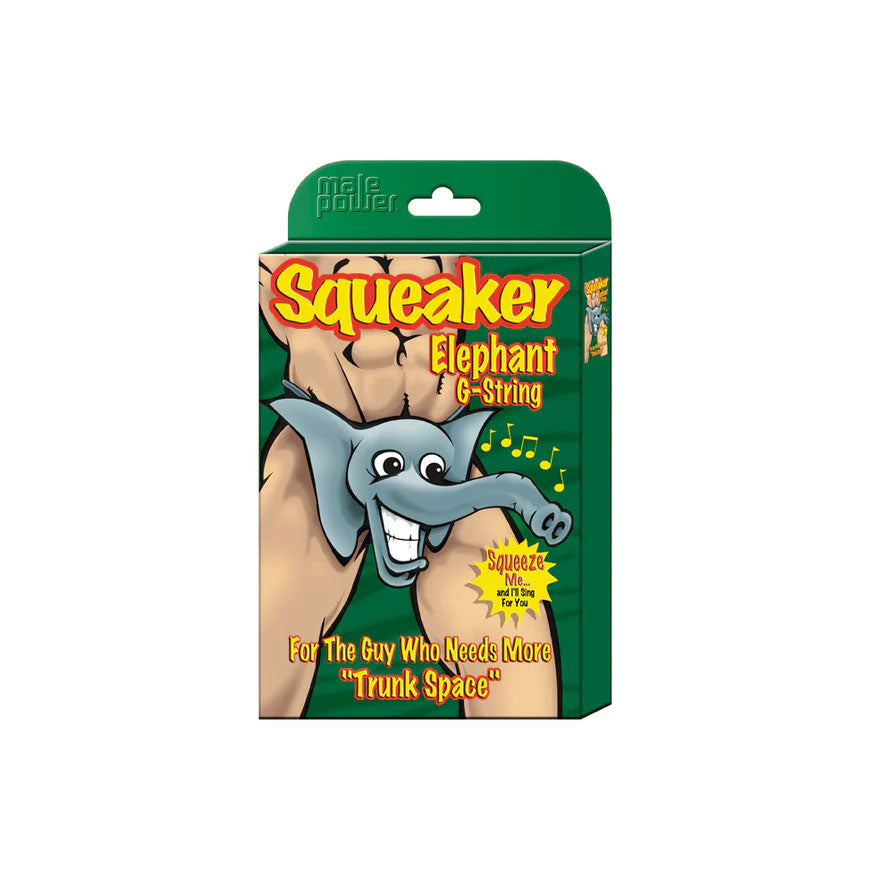 Squeaker Elephant G-String - One Size - Red by Male Power