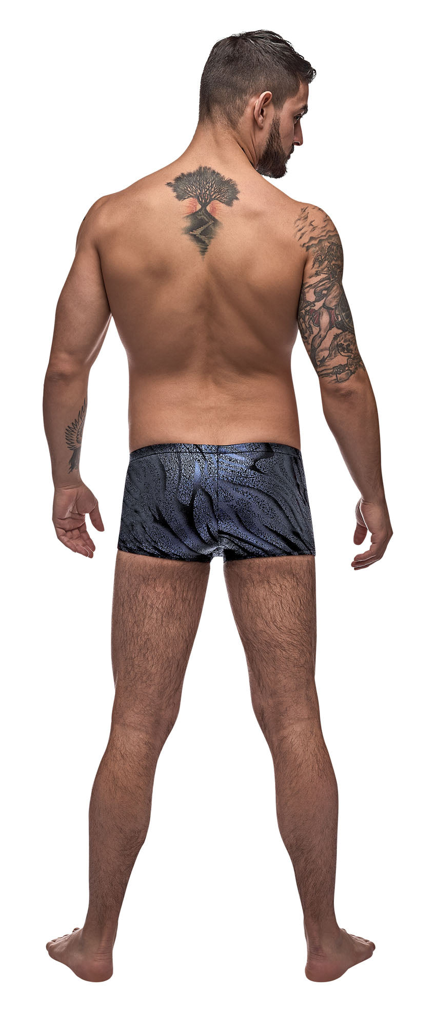 Blue Streak Mini Short - Blue - Extra Large by Male Power