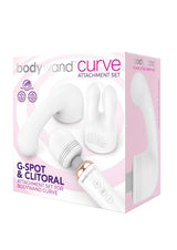 XGEN Bodywand Curve G-Spot & Clitoral Attachment Set — White - X-BW152