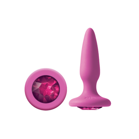 nsnovelties Glams Mini Anal Plug with Pink Gem - NSN0510-74