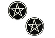 Neva Nude Wicca Black Glitter Nipple Cover Pasties (2-Pack) - NN-WHI-WIC