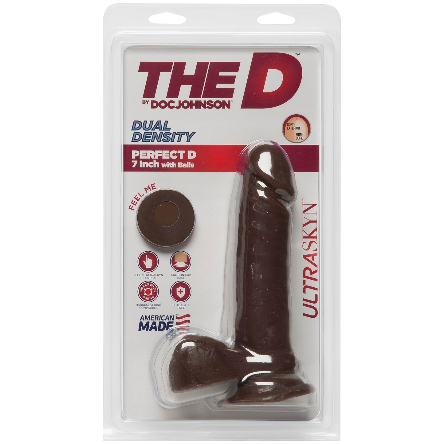 The D - Perfect D 7 Inches - Chocolate by Doc Johnson
