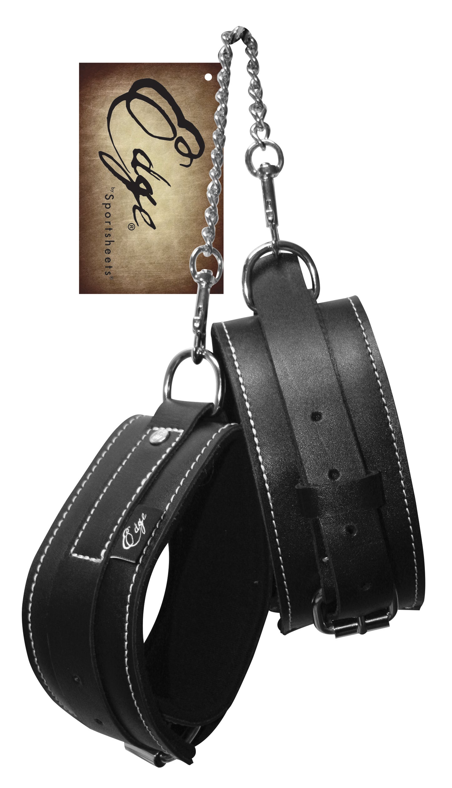 Edge Leather Ankle Restraints by Sportsheets