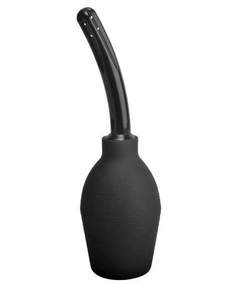 CleanStream Deluxe Enema Bulb — 10oz Black, Curved Nozzle - CS-KL720